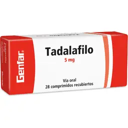 Tadalafilo Genfar Oral en Comprimidos Recubiertos