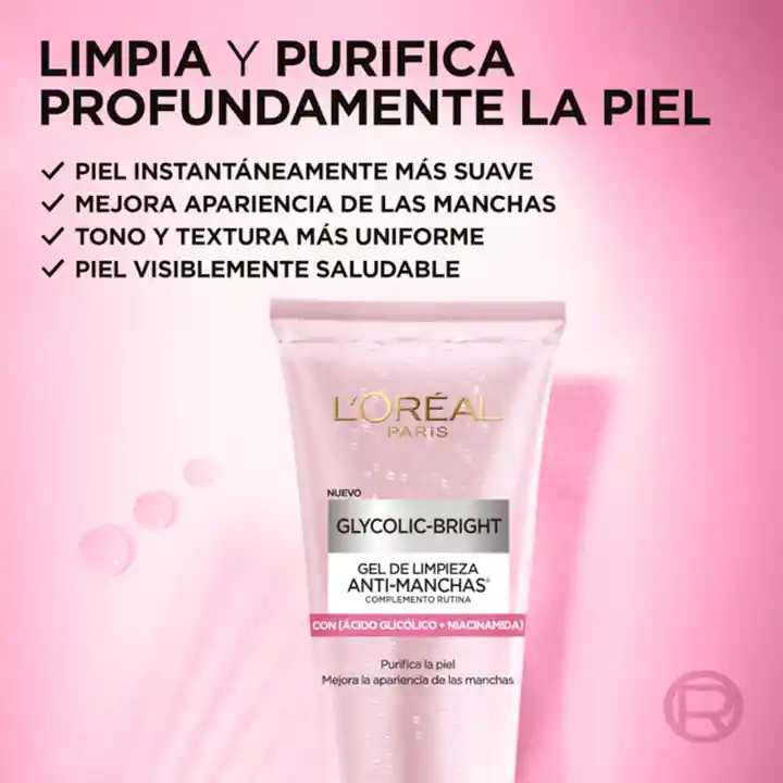 Gel Limpiador Antimanchas Ácido Glicólico L'Oréal Paris 150ml