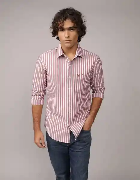Camisa Hombre Rojo Talla Large 2722663 American Eagle