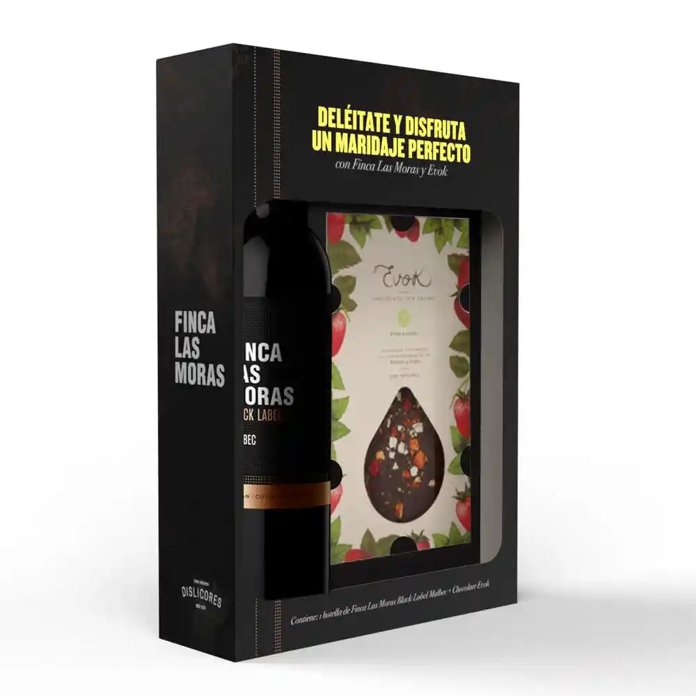 Pack Moras Tto Black Label 750 Ml + Evok Las Moras