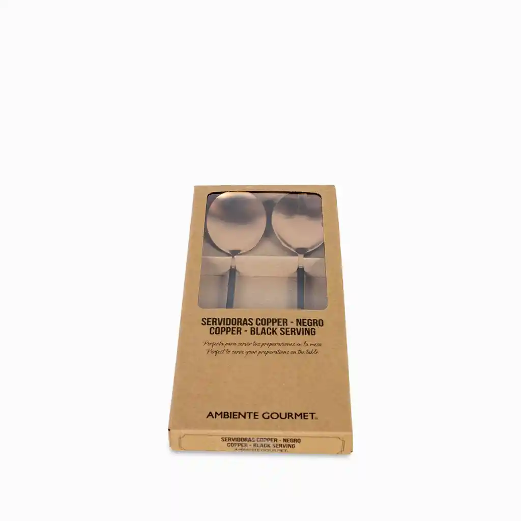 Set de Servidoras Copper - Negro Ambiente Gourmet
