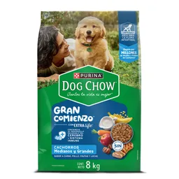 Comida para perro Dog Chow Cachorro medianos y grandes x 8 kg