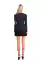 Vestido Corto Samira Negro Talla M Mercedes Campuzano