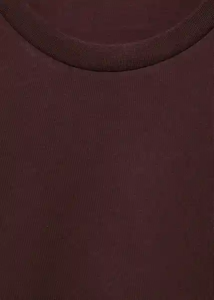 Camiseta Cherlo Burdeos Talla M Hombre Mango