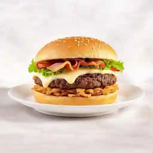 Hamburguesa de carne desmechada