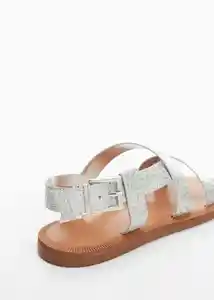 Sandalias Iris-A Plata Talla 37 Niñas Mango