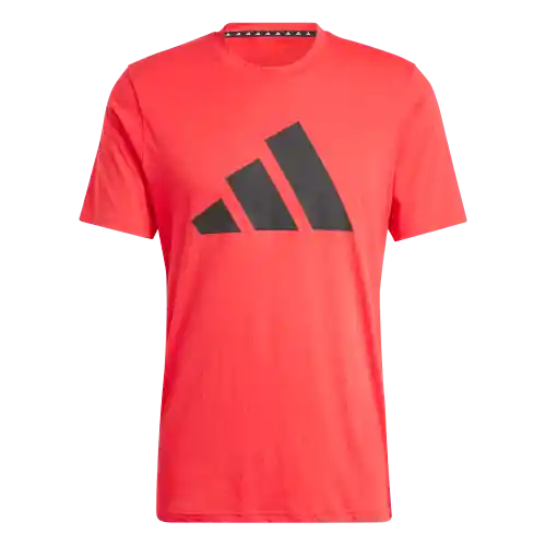 Adidas Camiseta Logo Manga Corta Entrenamiento Hombre Rojo T M