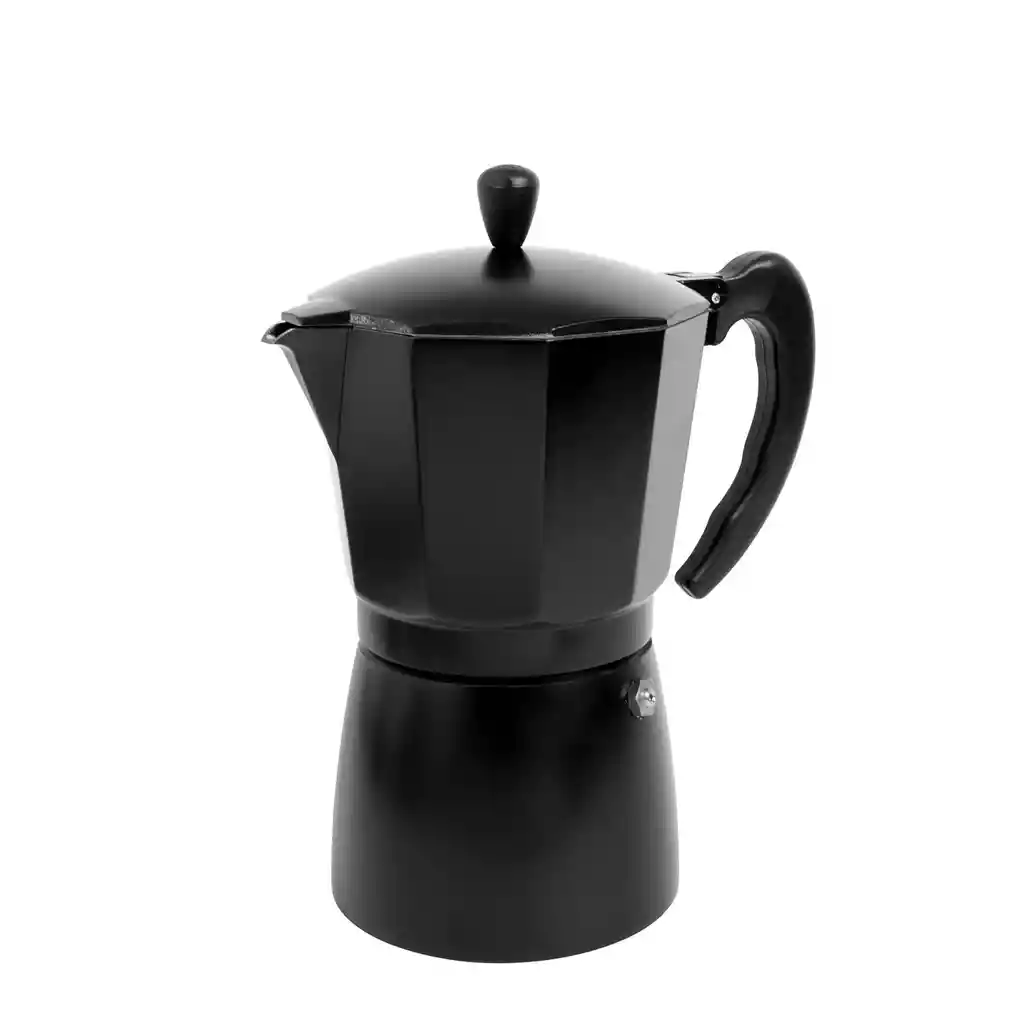 Ambiente Gourmet Cafetera Moka 9 Tazas Negra