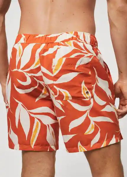 Traje del Bañador Pau Naranja Talla S Hombre Mango