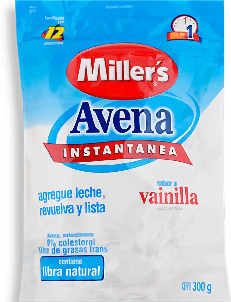Miller's Avena Instantánea Sabor a Vainilla
