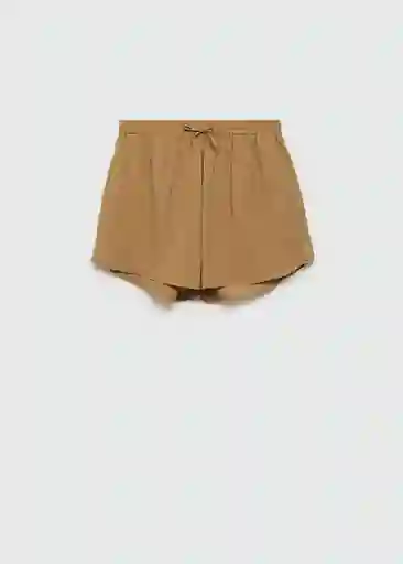 Short Tenzo-w Camel Talla S Mujer Mango