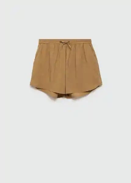 Short Tenzo-w Camel Talla S Mujer Mango