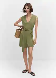 Enterizo Mono Cati Khaki Talla XS Mujer Mango