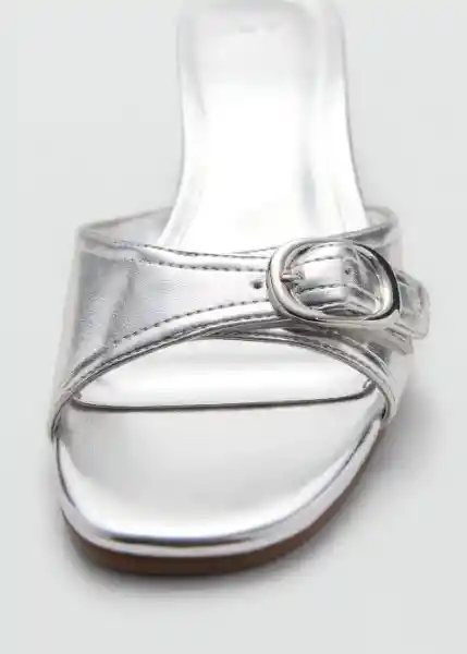 Sandalias Icon Plata Talla 37 Mujer Mango