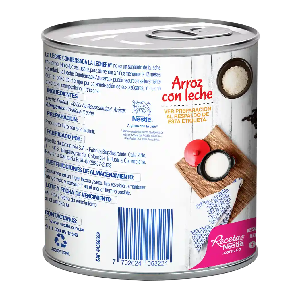 Leche condensada LA LECHERA x 395g