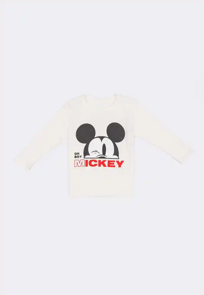 Camiseta Manga Larga 4t-ivory