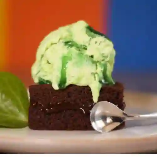 Brownie con Helado