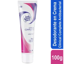 Desodorante Antibacterial Lady Speed Stick Clinical Powder Tubo 100g