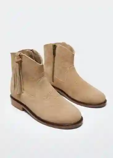 Botin Folk Beige Talla 37 Niñas Mango