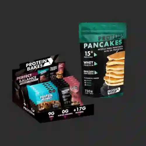 Caja X10 Snacks + Protein Pancake Mix