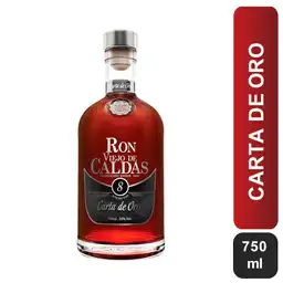 Ron Viejo de Caldas Carta de Oro Añejo 8 Años 750 mL