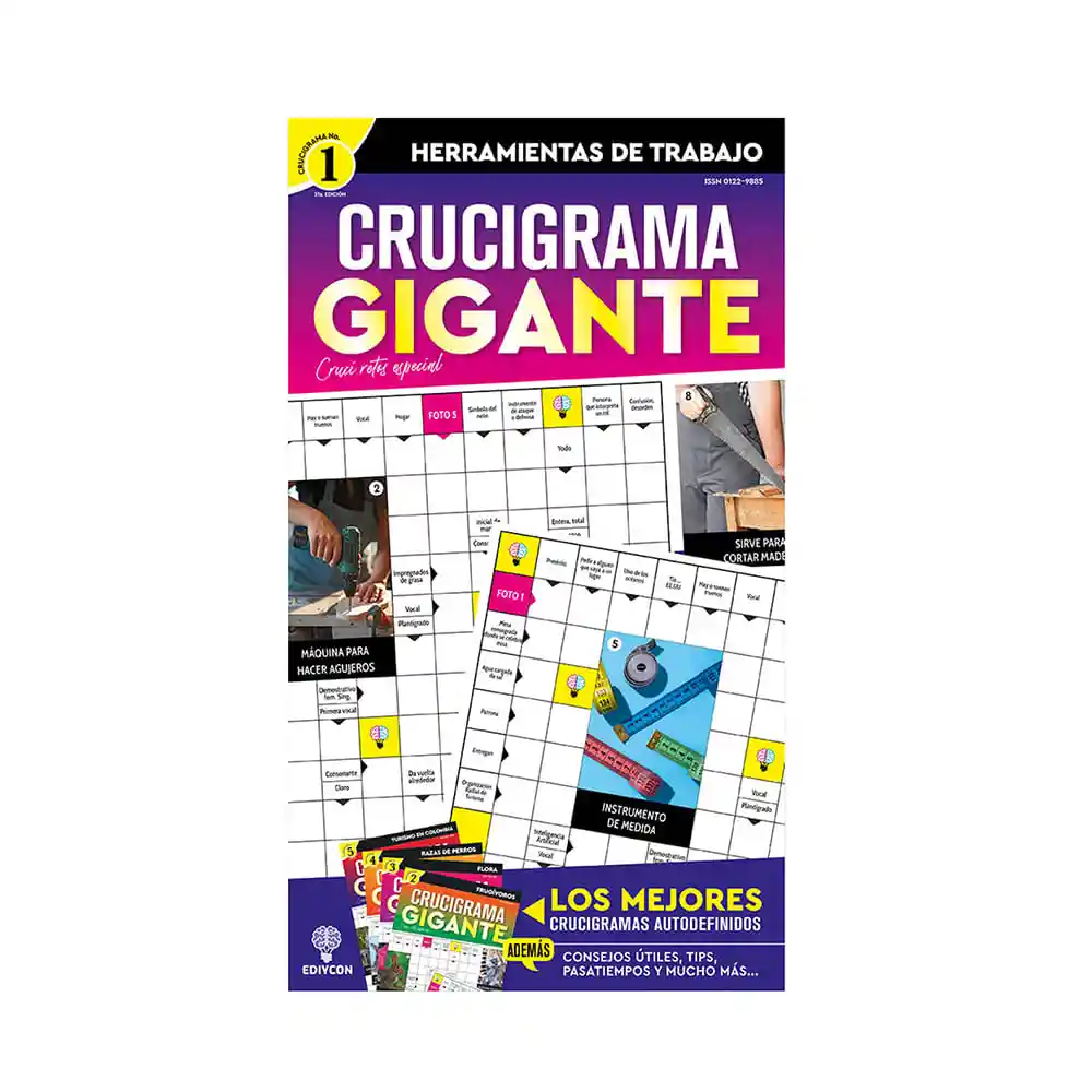 Crucigrama Gigante Ediycon Tapa Blanda 52x60x8