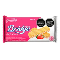 Bridge Galleta Wafer Doble Crema Sabor a Fresa