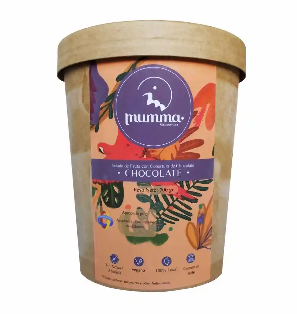 Mumma Helado Sabor Chocolate