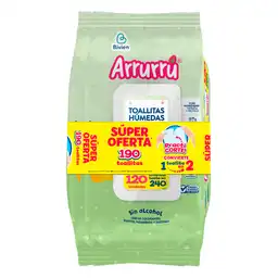  Arrurru Toallitas Humedas Aloe Manzanilla Practicorte X190 