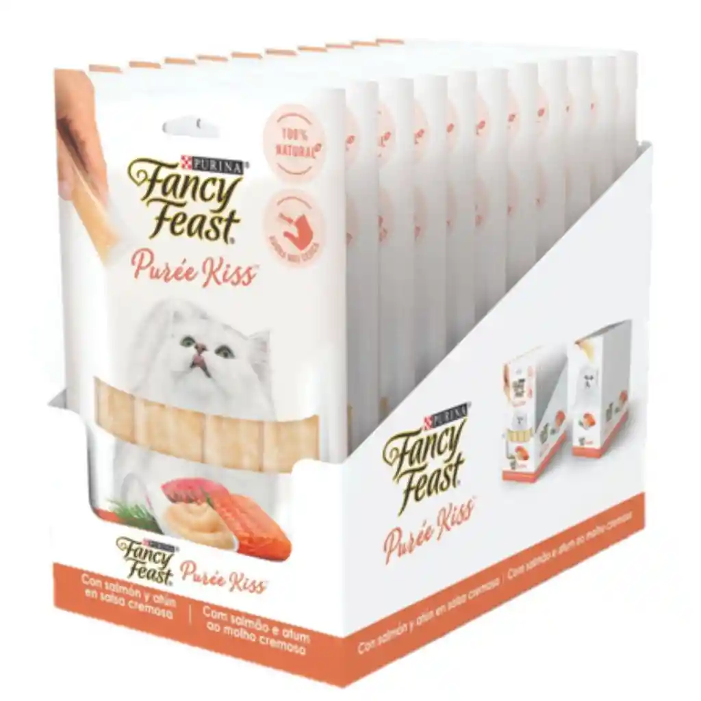 Snack liquido para gatos Fancy Feast con atún y salmón x40gr