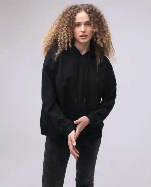 Buzo Mujer Negro Talla L 680D000  AMERICANINO  