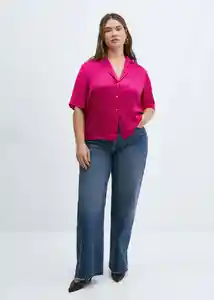 Camisa Sassa Fucsia Talla 26 Mujer Mango