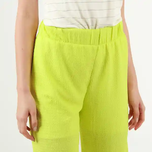 Pantalón Tiro Alto Bota Flare Verde Talla 6 - 567992