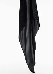 Pañuelo Pleats Negro Talla 99 Mujer Mango