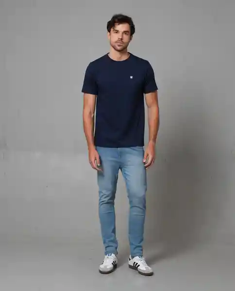 Camiseta Hombre Azul Talla M 100G101_AZU194026 Rifle