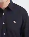 Camisa Oxford Manga Larga Negro Sombrío Ultraoscuro M Chevignon