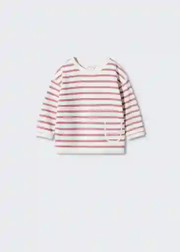 Buzo Sudadera Ines Rosa Talla 71 Niñas Mango