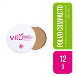 Vitu Polvo Compacto Nuez de Caléndula y Carbón Activado