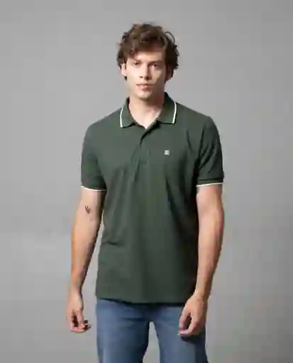 Camiseta Polo Hombre Verde S 190G101_VER190415 Rifle