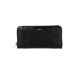 Billetera Para Mujer Elegante Grande Serie Negro Miniso