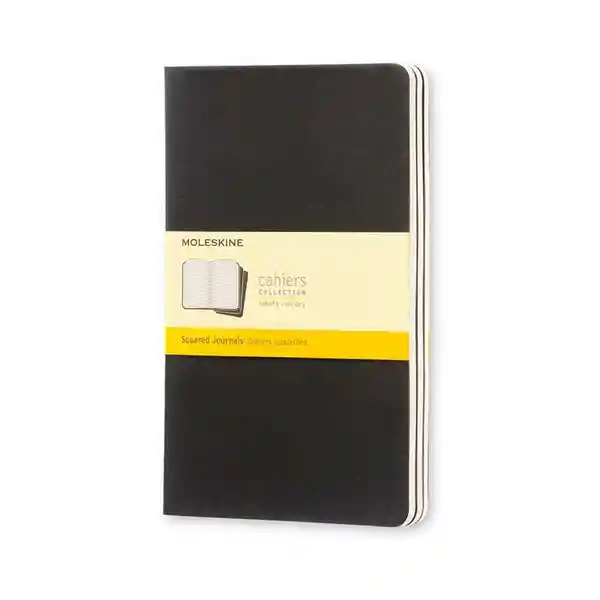 Moleskine Libreta Cahier Grande Cuadros Negro