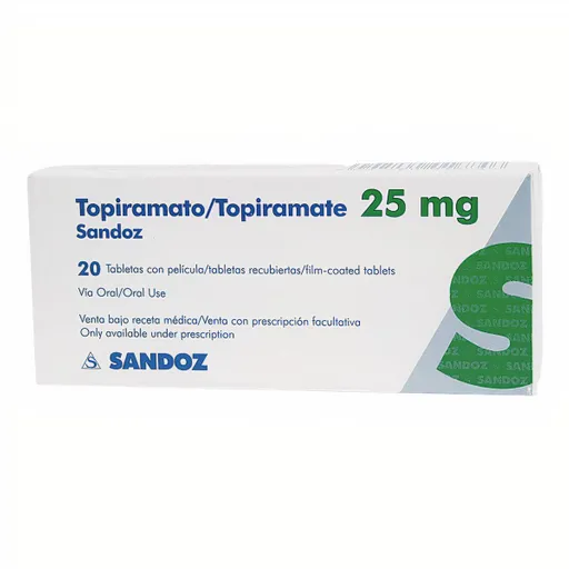 Sandoz Topiramato Anticonvulsivo en Tabletas
