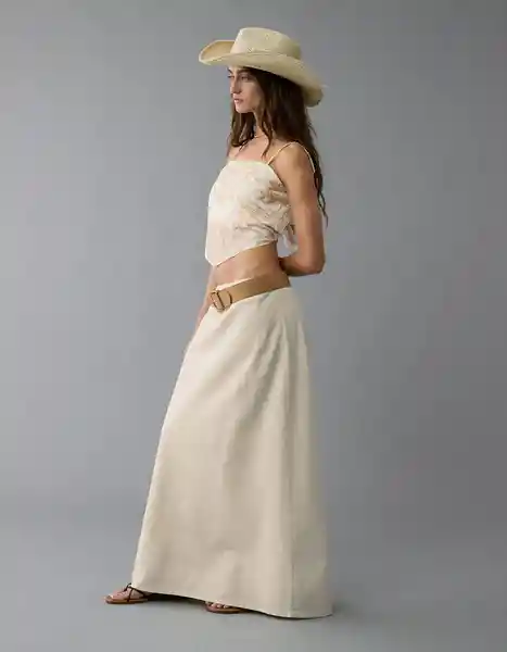 Falda Mujer Blanco Talla: X-SMALL 8452106 American Eagle