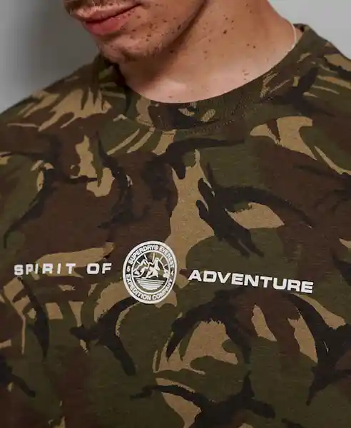Superdry Camiseta Everest Hombre Talla L