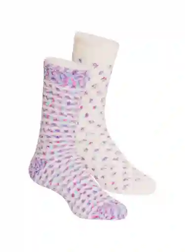 Pack Media Peluche Larga Mujer Bolas Talla 9-11 Bronzini