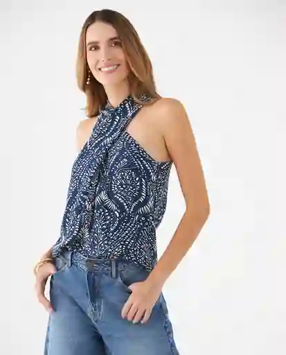 Camisa Azul Medianoche Ultraoscuro Talla XXL 619F057 Esprit