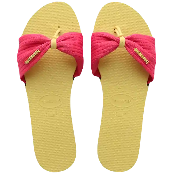 Sandalias Tropez Basic Amarillo Limón T. 40 4146086 Havaianas