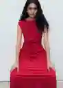 Vestido Edgar Rojo Talla M Mujer Mango