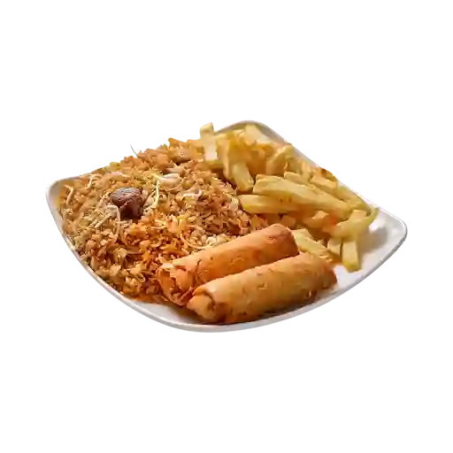 Arroz con Lumpias Md + Bebidas