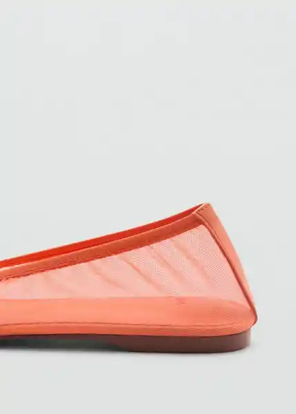 Zapatos Parosn Naranja Talla 37 Mujer Mango